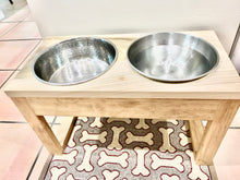 Load image into Gallery viewer, Raised Dog Bowl Stand