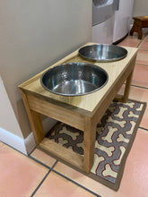 Load image into Gallery viewer, Raised Dog Bowl Stand