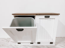 Load image into Gallery viewer, Trash Bin Cabinet, Trash Can Cabinet, Tilt Out Cabinet, Wainscoting Doors
