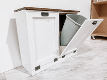 Load image into Gallery viewer, Trash Bin Cabinet, Trash Can Cabinet, Tilt Out Cabinet, Wainscoting Doors