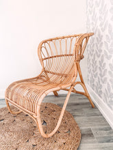 Load image into Gallery viewer, Rattan Chair, Indoor or Outdoor Wicker Chair, Boho Chair