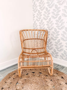 Rattan Chair, Indoor or Outdoor Wicker Chair, Boho Chair