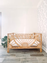 Load image into Gallery viewer, Rattan Toddler Bed, Handmade Natural Rattan Toddler Bed, Bamboo Bed