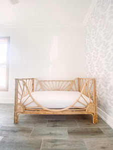Rattan Toddler Bed, Handmade Natural Rattan Toddler Bed, Bamboo Bed